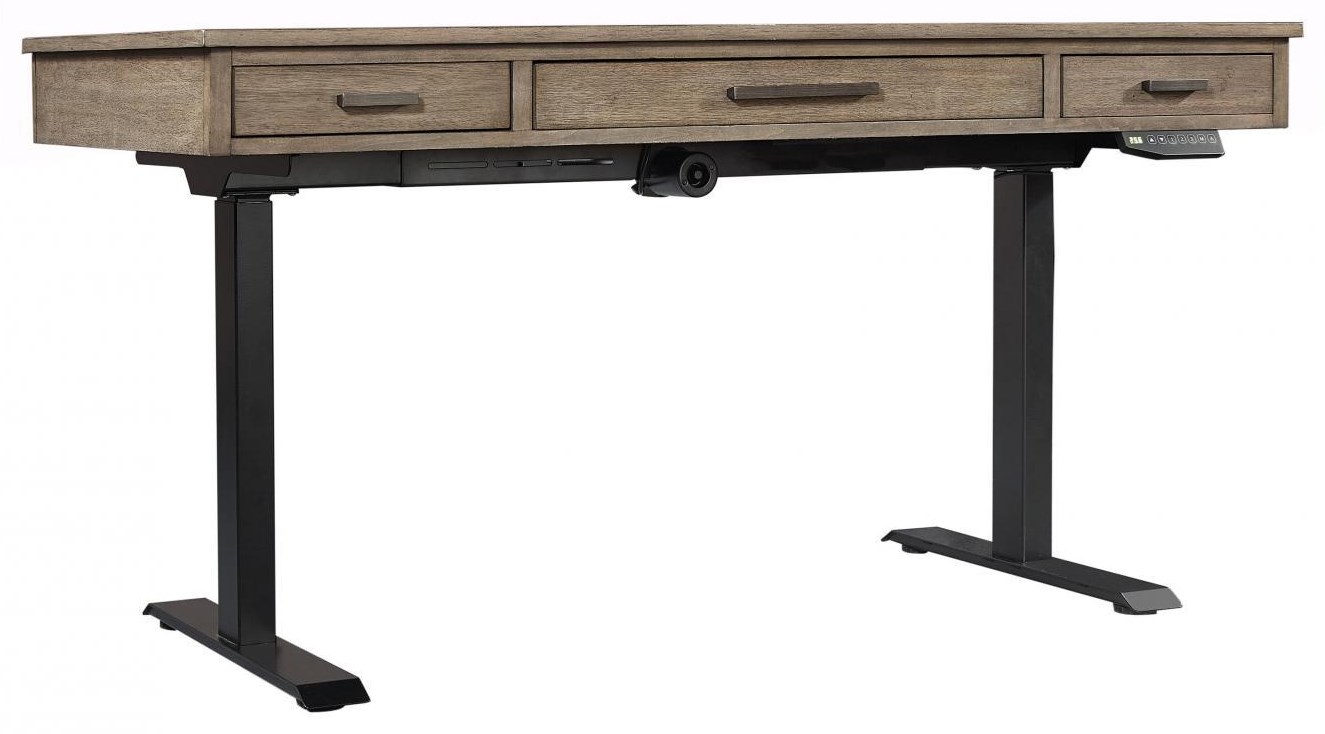 Birch Home Caraway Farmhouse Lift Top Desk with Drop Front Center Drawer  and Adjustable Base | Sprintz Furniture | Desk - Table Desks